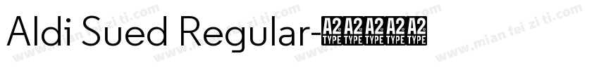 Aldi Sued Regular字体转换